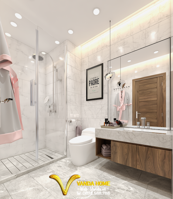 Thiết kế nội thất phòng tắm master