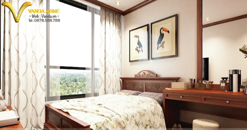 Thiết kế Nội thất Phòng ngủ con phong cách Á Đông 