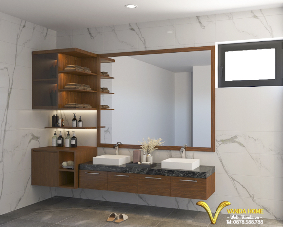Không gian Nội thất phòng tắm master ...