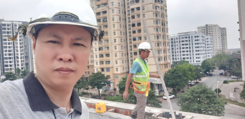 Kts Trần Cường - Giám đốc Công ty CP Kiến trúc & Nội thất VANDA tại công trình ...