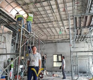 Thi công trần Picomat Biệt thự- Vanda.vn
